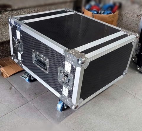 Tủ 6U Gỗ, Có Bánh Xe, Khóa Bướm