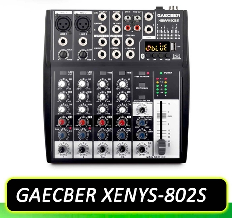 GAECBER XENYX 802S - Mixer Âm Thanh Cafe, Nhà Hàng
