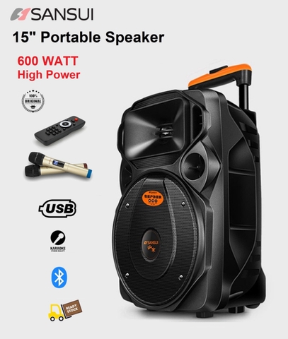 SANSUI A15-66 Lo Bass 4T Nhập Khẩu 100%, Dòng Portabe