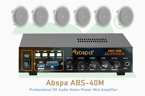 ABSPA ABS-40M Professional PA Audio Mini Amplifier