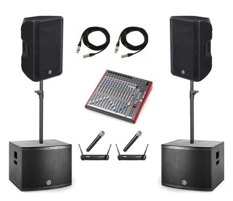 Bộ âm thanh liveband, sự kiện kiện 150 người lắp đặt dễ dàng,