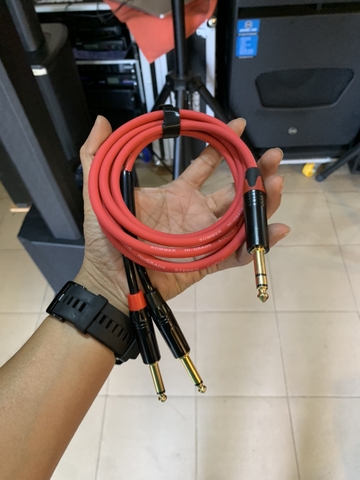 TAD-036 Dây 1.8M 6li stereo & 2x6li mono, dây DIY high quality  professional!