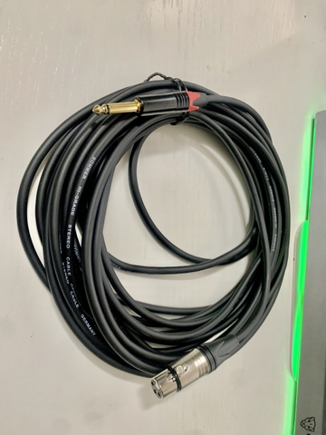 TAD-910 Dây Micro 10M / Canon Cái F-XRL và 1 đầu 6.35mm TS Hãng Lidge