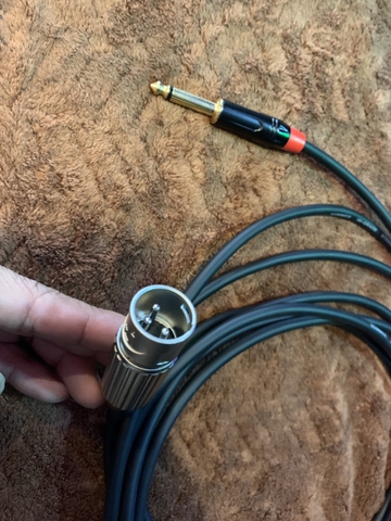 Dây 6li canon Đực 5M (TS Jack / F-XRL) - TA028