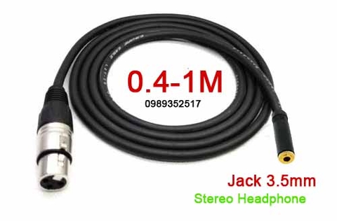 TAD-127 - Chuyển đổi 3li cái sang canon XLR Cái