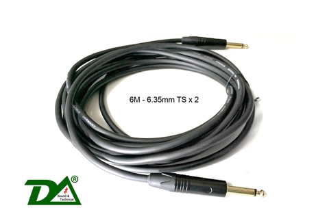 TAD-516 Dây Guitar 6M x 2 Đầu 6li (6.35mm TS x 2)