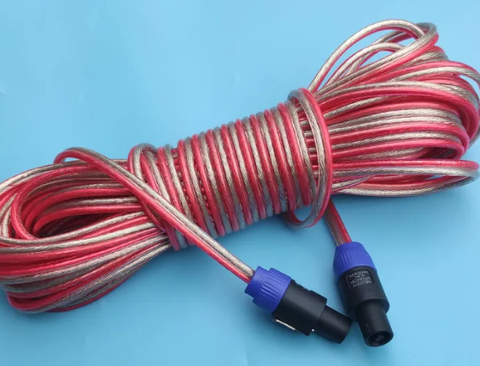 Dây loa 300 tim - 10M N Kèm Speakon Jack Loa x 2 cái chất tốt