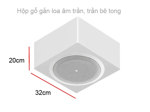 Hộp Gỗ Gắn Loa Âm Trần