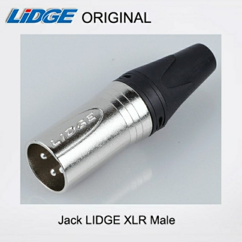 LIDGE M-XLR Vỏ Mạ Crome Trắng - Chân Mạ Bạc