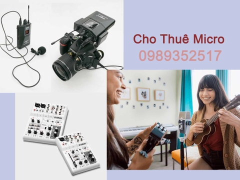 CHO THUÊ MIC PODCAST THU ÂM 2 CHIỀU