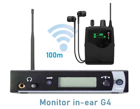 Monitor in ear G4 (IEM) Không dây khoản cách đến 100m