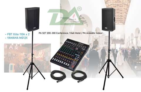 PA SET: YAMAHA MG-12X & FBT Xlite 110A