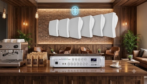 COMBO 6 LOA TREO TƯỜNG - AMPLY 120W