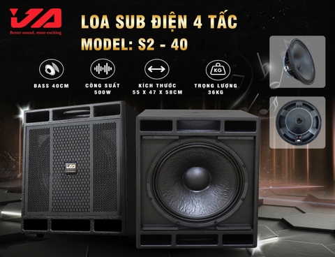 JA S2-40 Suwboofer Active Bass 40Cm