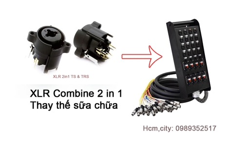 Canon Âm 2 in 1 XLR và 6li Mono Stereo - Jack Combo Cho Cable Line - Snake Cable