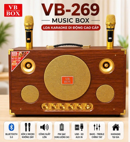 LOA KARAOKE DI ĐỘNG CAO CẤP VB269
