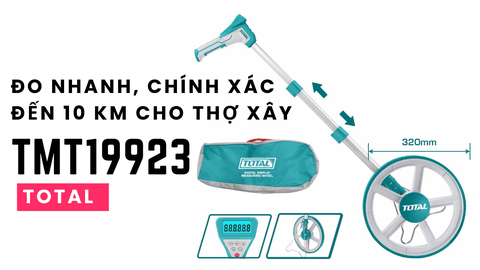 Thước lăn điện tử TOTAL — Đo nhanh, chính xác đến 10 km cho thợ xây