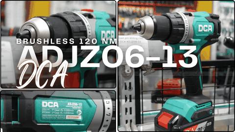 Đánh giá DCA ADJZ06-13: Brushless 120 Nm — Mạnh nhưng Cần Kiểm Tra 2 Vấn Đề