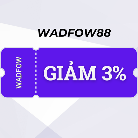 Wadfow - Giảm giá 3% hàng Wadfow