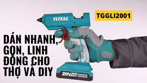 TOTAL TGGLI2001 — Súng bắn keo pin 20V nhỏ gọn, nhanh nóng cho DIY & thợ