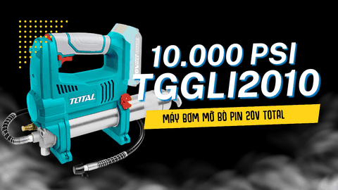 Máy bơm mỡ Total 20V — Di động, áp lực cao cho xưởng & thợ sửa