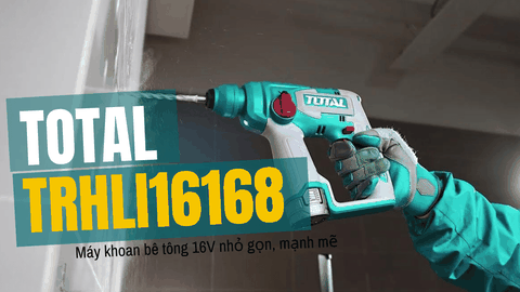 Total TRHLI16168 — Máy khoan bê tông 16V nhỏ gọn, mạnh mẽ