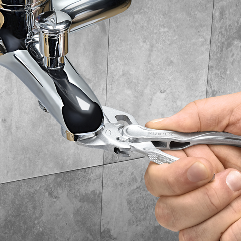 Bộ kìm kẹp 8604100 và kìm mỏ quạ 8700100 mini kèm túi đeo hông Knipex 002072V04XS