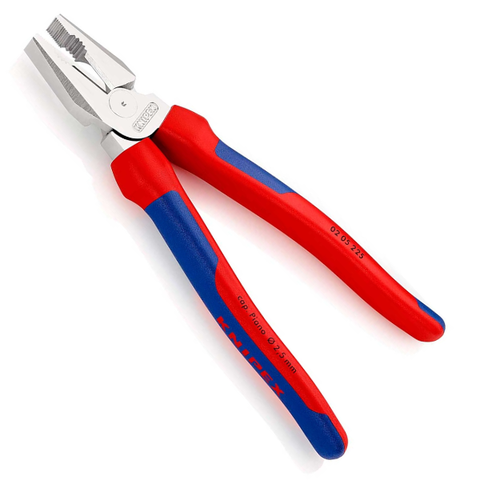 Kìm đa năng lưỡi cắt HRC 63, mạ chrome 225mm Knipex 02 05 225