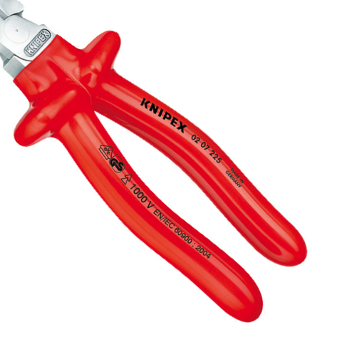 Kìm đa năng 225mm cách điện 1000V, cán đúc Knipex 0207225