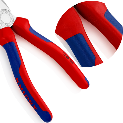 Kìm đa năng lưỡi cắt HRC 60, mạ chrome 180mm Knipex 03 05 180