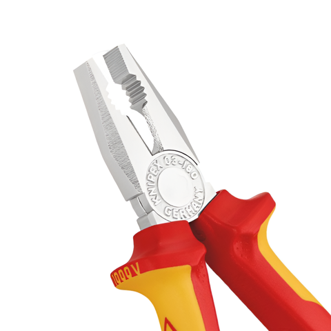 Kìm điện đa năng 180mm lưỡi cắt HRC 60, cách điện 1000V Knipex 03 06 180