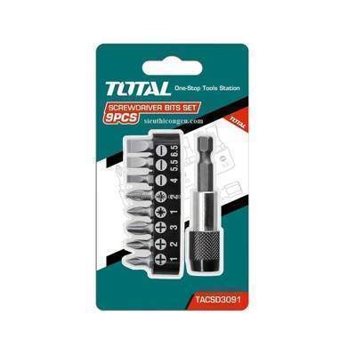 Bộ 9 đầu tua vít Total TACSD3091