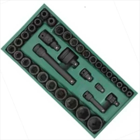 Bộ khay đầu tuýp đen 36PC 3/8inch và 1/2inch Sata 09914