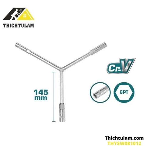 Thanh vặn tay cầm Y 8-10-12mm Total THYSW081012