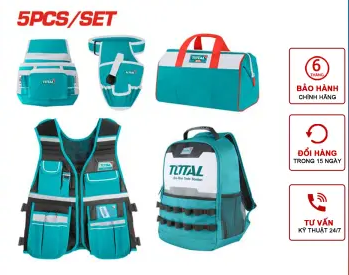 Bộ combo 5 túi đựng đồ nghề Total TOS23047