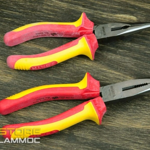 Kìm mỏ nhọn cách điện 1000v 8inch Sata 70132