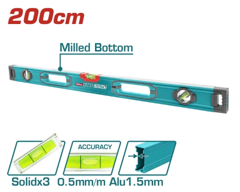 Thước thủy 200cm không từ Total TMT220028