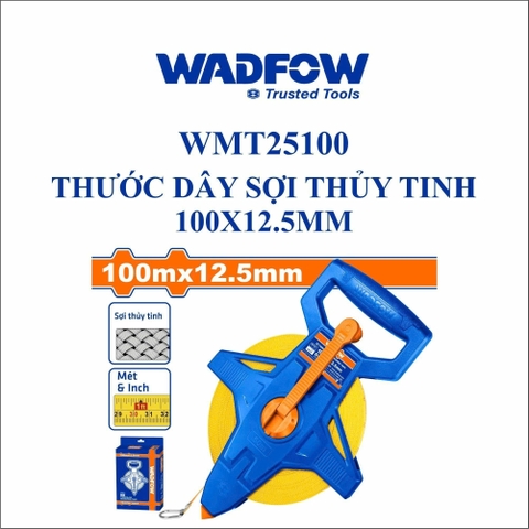 Thước dây sợi thủy tinh 100x12.5mm WadFow WMT25100