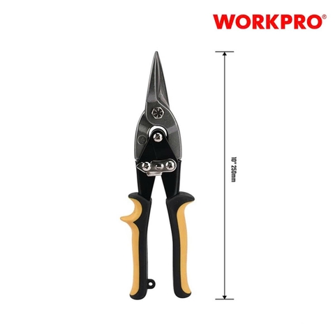 Kéo cắt tôn mũi thẳng 250mm (10inches) Workpro WP214017