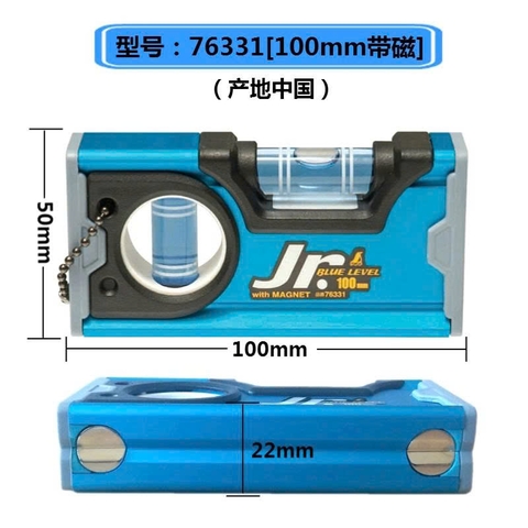 Thước thủy mini 100mm có nam châm Shinwa 76331