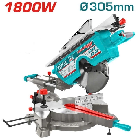 Máy cắt nhôm trượt kết hợp cưa bàn 1800W 305mm TOTAL TMS43183051