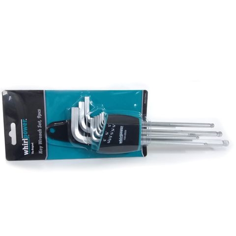 Bộ lục giác hệ Inch 9 cây chữ L Whirlpower 158-0809