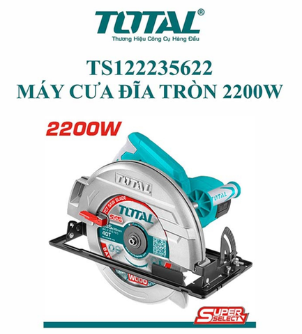 Máy cưa đĩa tròn 2200W Total  TS122235622