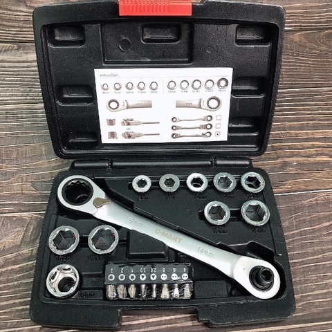 Bộ cờ lê tự động có khóa gạt 36 chi tiết Cmart  K0029-C