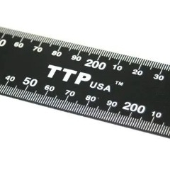 Thước ke góc vuông màu đen TTPusa TTP 230-45-490,230-45-440