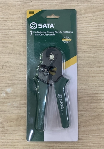 Kìm bấm cos vuông (0.08 - 10MM²) 7inch (180MM) SATA 91118