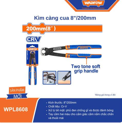 Kìm càng cua 8 inch/200mm WadFow WPL8609