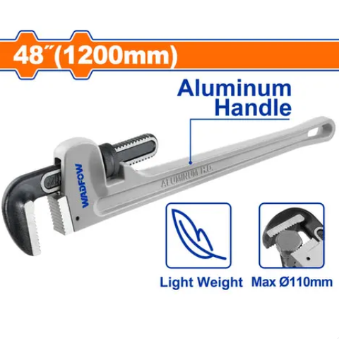 Mỏ lết mở ống tay cầm nhôm 1200mm (48 inch) WADFOW WPW9148
