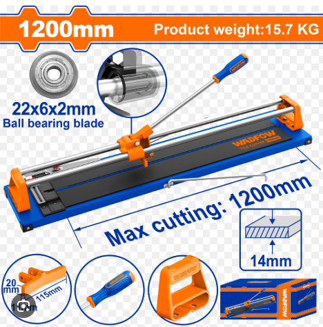 Bàn cắt gạch đẩy tay 1200mm WADFOW WTR8512