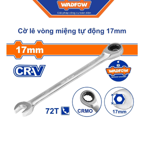 Cờ lê vòng miệng tự động 17mm Wadfow WSA5117